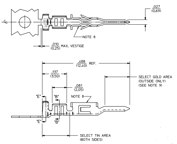 MOLEX連接器43031-0001參考圖紙 MOLEX連接器43031-0001參考圖紙