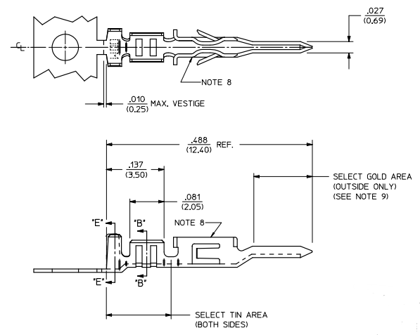 MOLEX連接器43031-0002參考圖紙 MOLEX連接器43031-0002參考圖紙